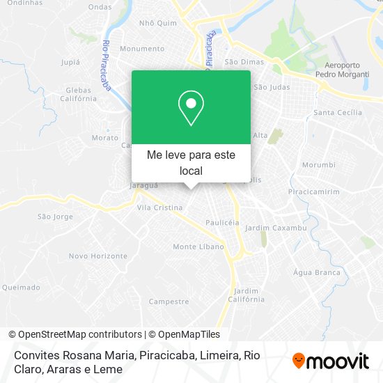 Convites Rosana Maria mapa