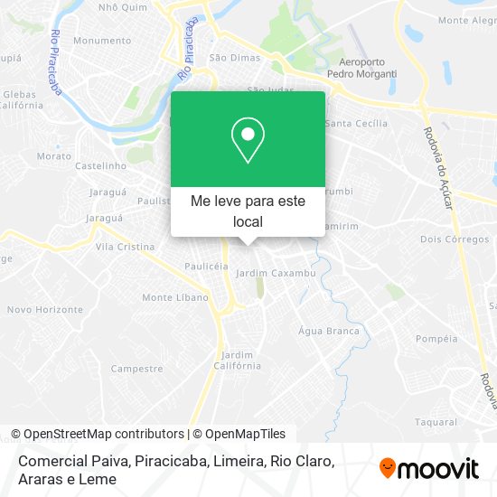 Comercial Paiva mapa