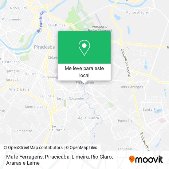 Mafe Ferragens mapa