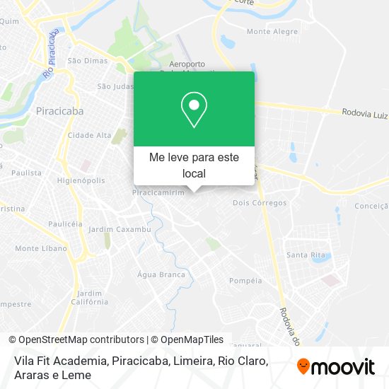 Vila Fit Academia mapa