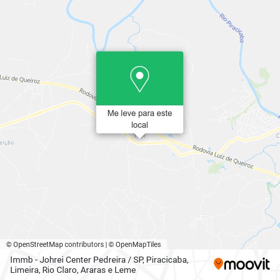 Immb - Johrei Center Pedreira / SP mapa