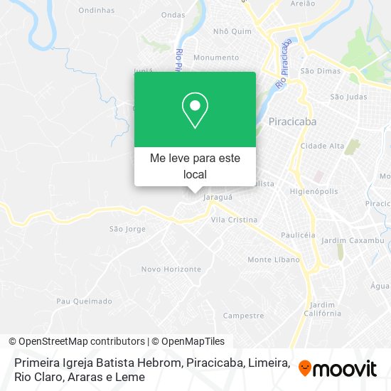Primeira Igreja Batista Hebrom mapa