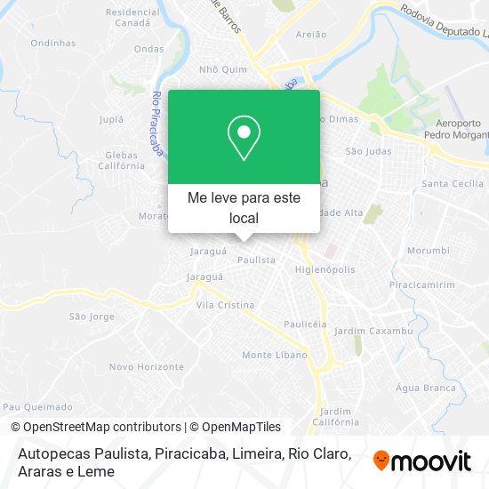 Autopecas Paulista mapa