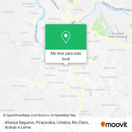 Aliança Seguros mapa