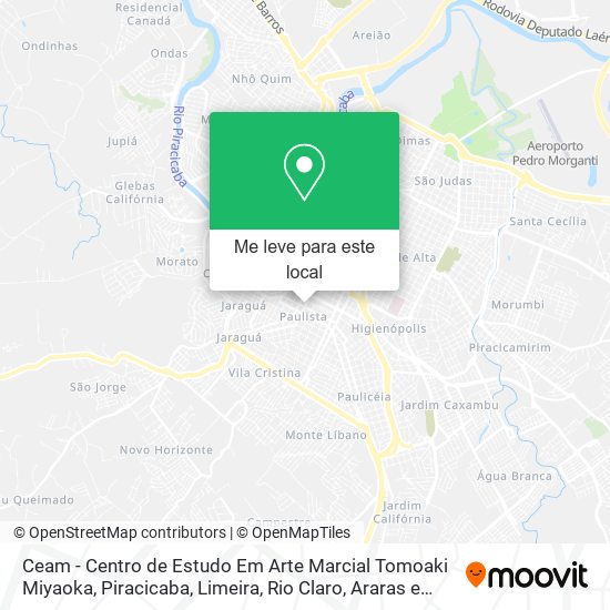Ceam - Centro de Estudo Em Arte Marcial Tomoaki Miyaoka mapa