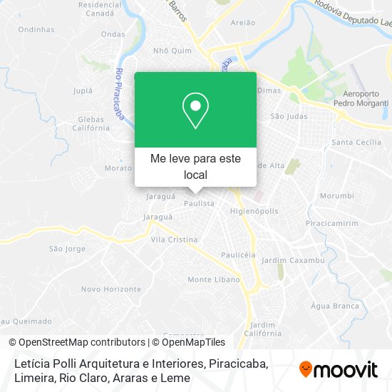 Letícia Polli Arquitetura e Interiores mapa