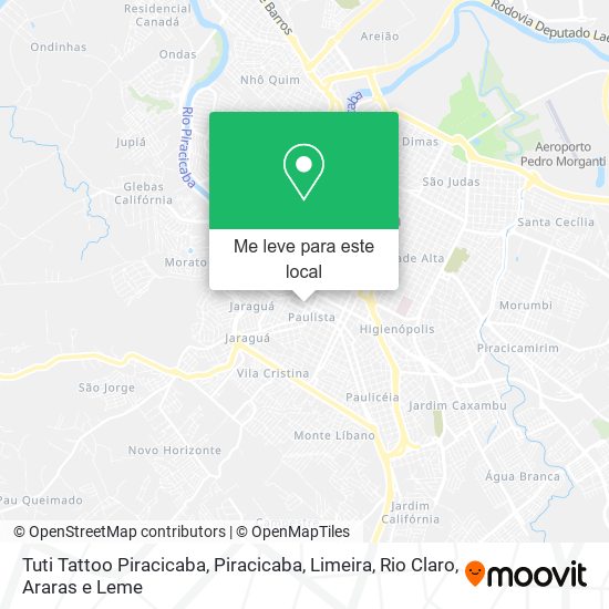 Tuti Tattoo Piracicaba mapa