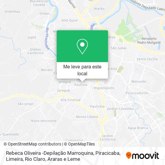 Rebeca Oliveira -Depilação Marroquina mapa