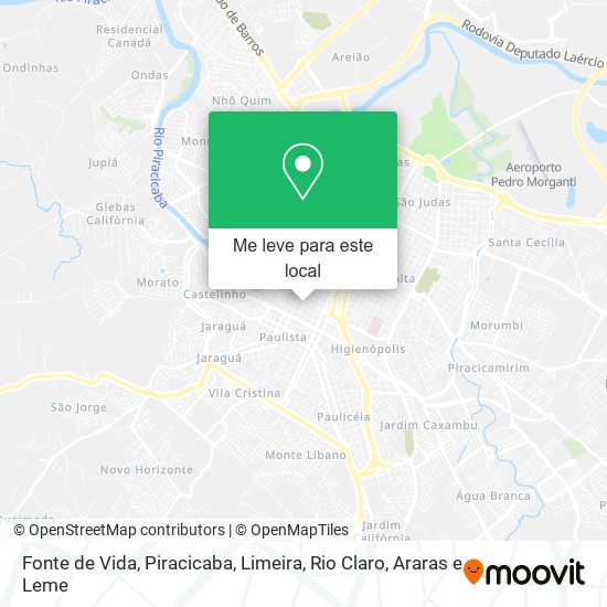 Fonte de Vida mapa