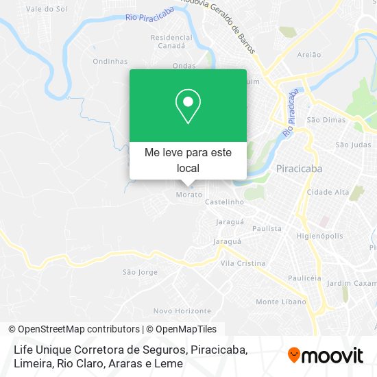 Life Unique Corretora de Seguros mapa