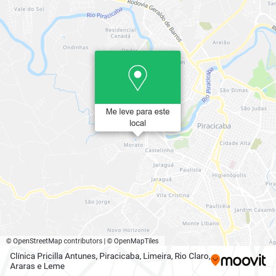 Clínica Pricilla Antunes mapa