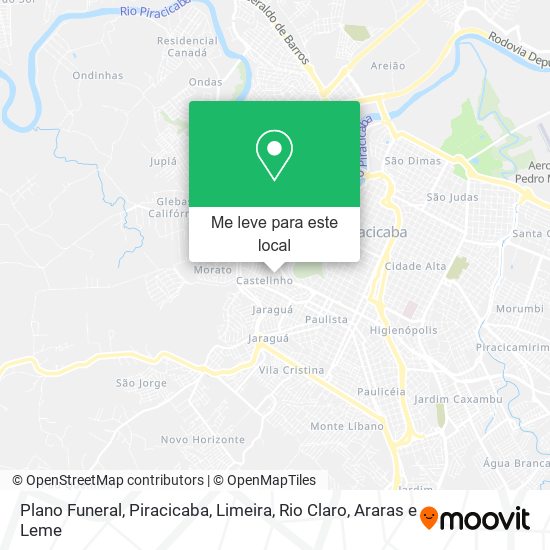 Plano Funeral mapa