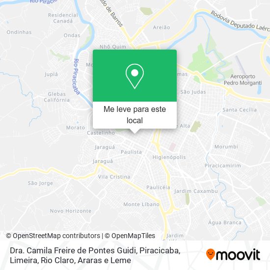 Dra. Camila Freire de Pontes Guidi mapa
