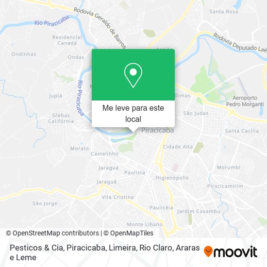Pesticos & Cia mapa