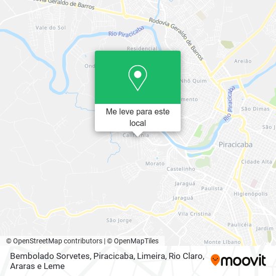 Bembolado Sorvetes mapa