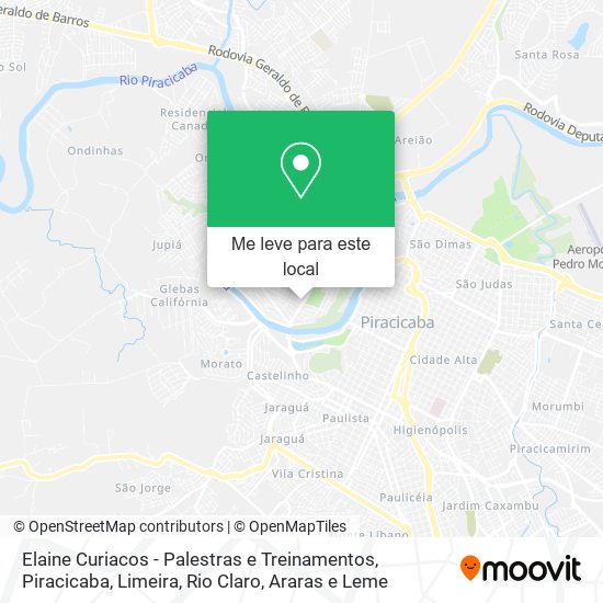 Elaine Curiacos - Palestras e Treinamentos mapa