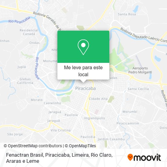 Fenactran Brasil mapa