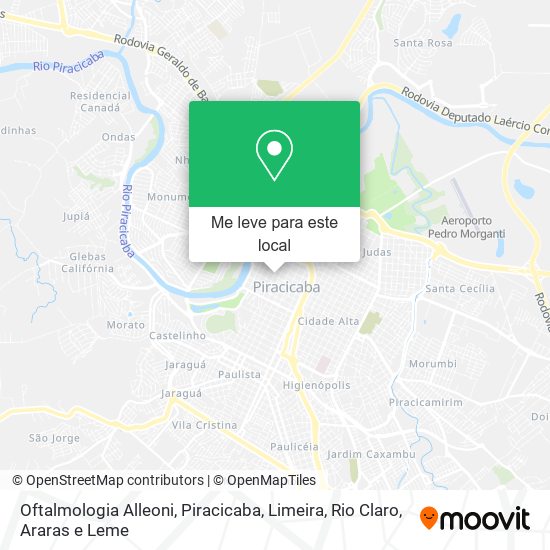 Oftalmologia Alleoni mapa