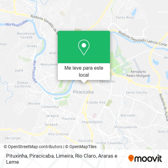 Pituxinha mapa