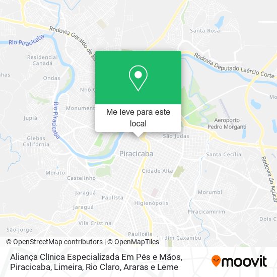 Aliança Clínica Especializada Em Pés e Mãos mapa
