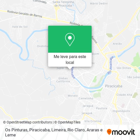 Os Pinturas mapa