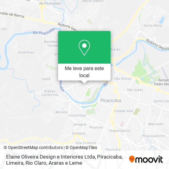 Elaine Oliveira Design e Interiores Ltda mapa