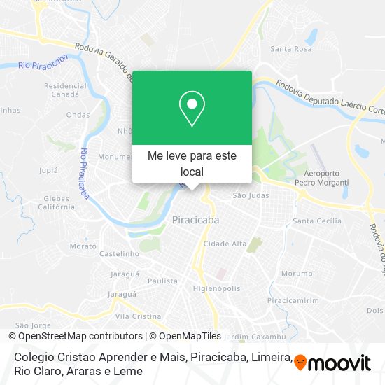 Colegio Cristao Aprender e Mais mapa