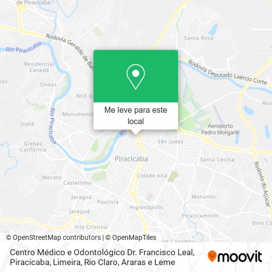 Centro Médico e Odontológico Dr. Francisco Leal mapa