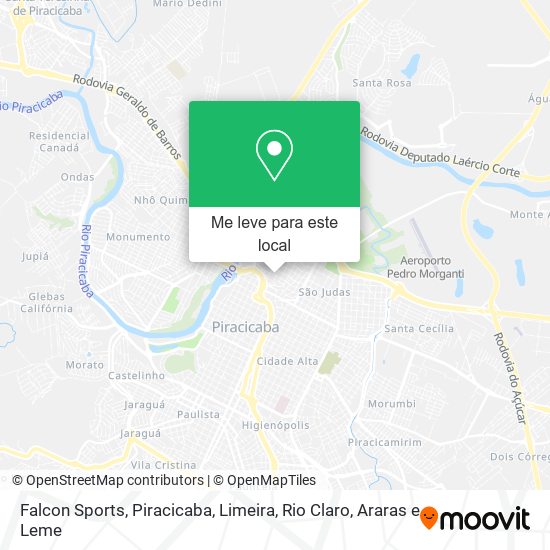 Falcon Sports mapa