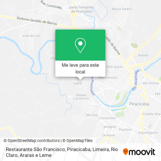 Restaurante São Francisco mapa