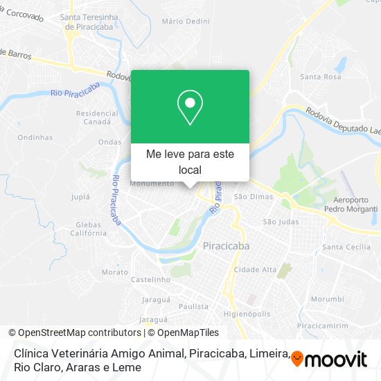 Clínica Veterinária Amigo Animal mapa
