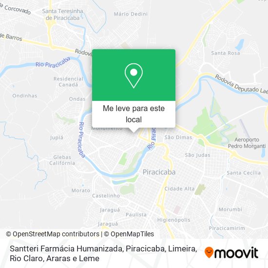 Santteri Farmácia Humanizada mapa
