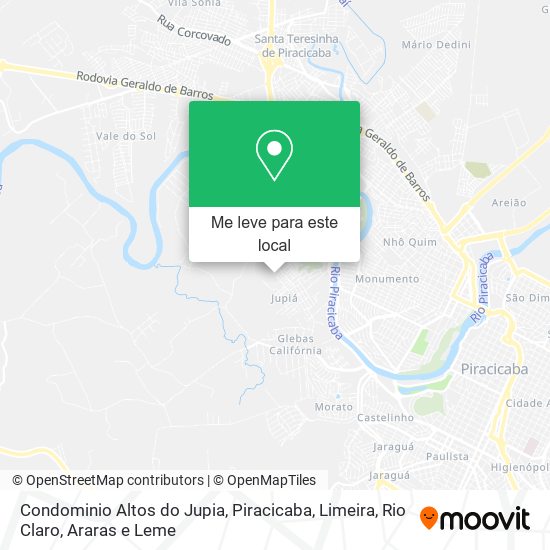 Condominio Altos do Jupia mapa
