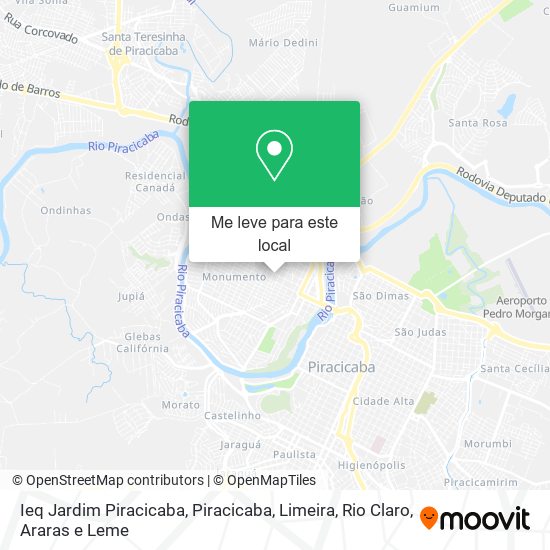 Ieq Jardim Piracicaba mapa