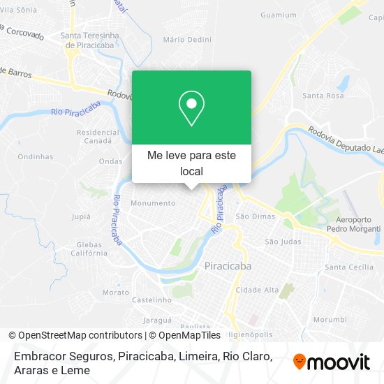 Embracor Seguros mapa