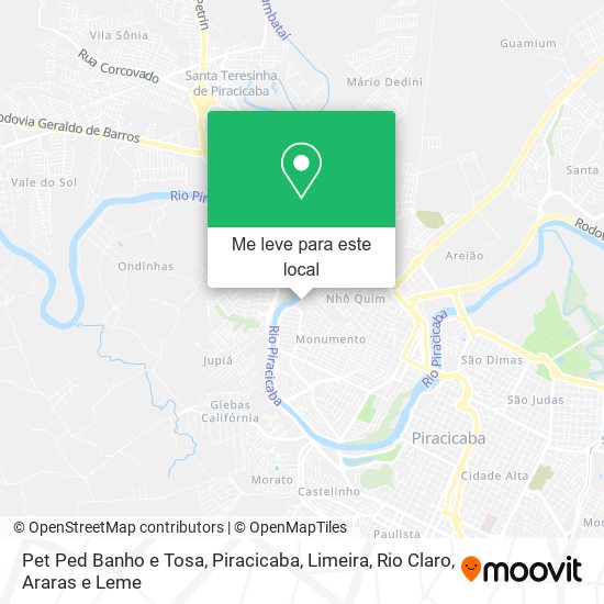 Pet Ped Banho e Tosa mapa