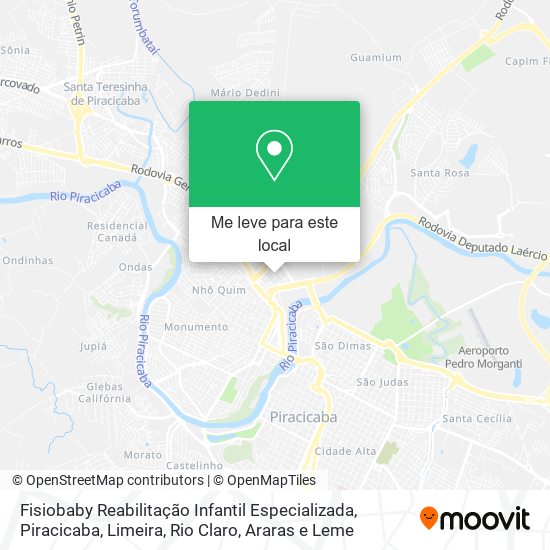 Fisiobaby Reabilitação Infantil Especializada mapa