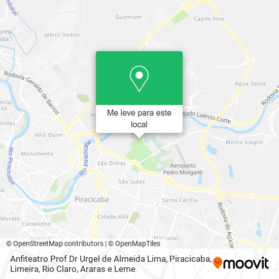 Anfiteatro Prof Dr Urgel de Almeida Lima mapa