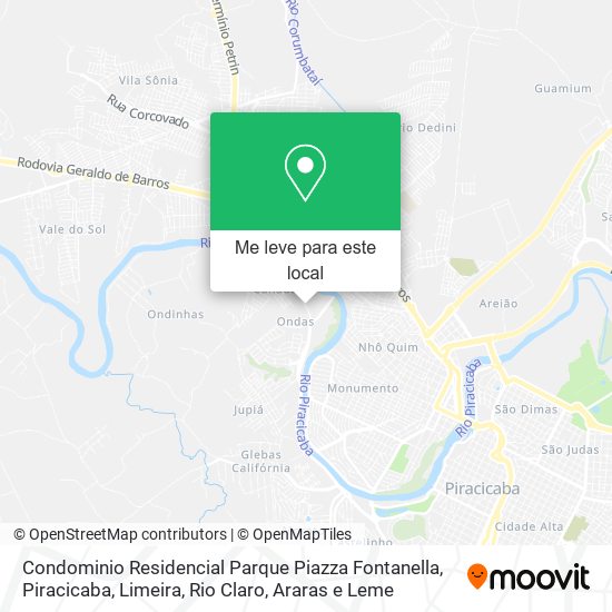 Condominio Residencial Parque Piazza Fontanella mapa
