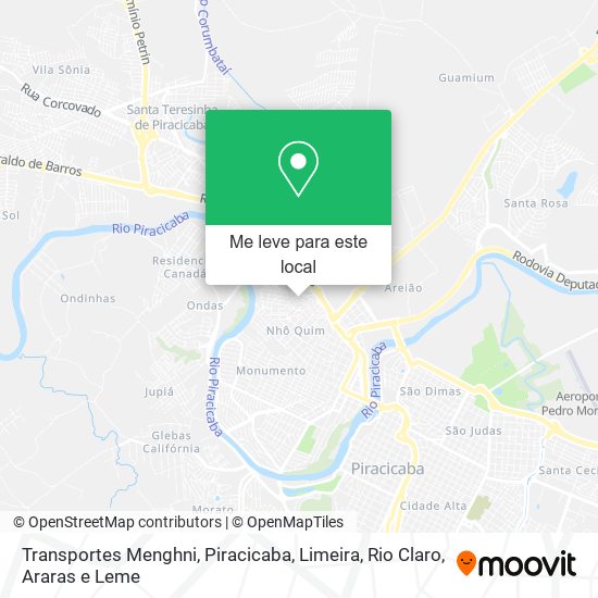 Transportes Menghni mapa