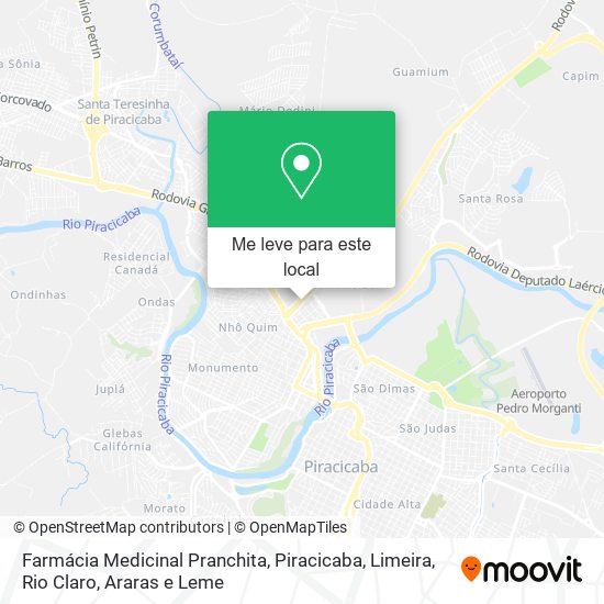 Farmácia Medicinal Pranchita mapa