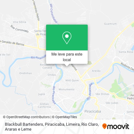 Blackbull Bartenders mapa