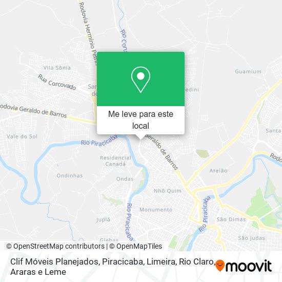 Clif Móveis Planejados mapa