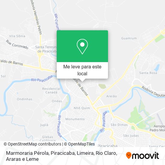 Marmoraria Pérola mapa