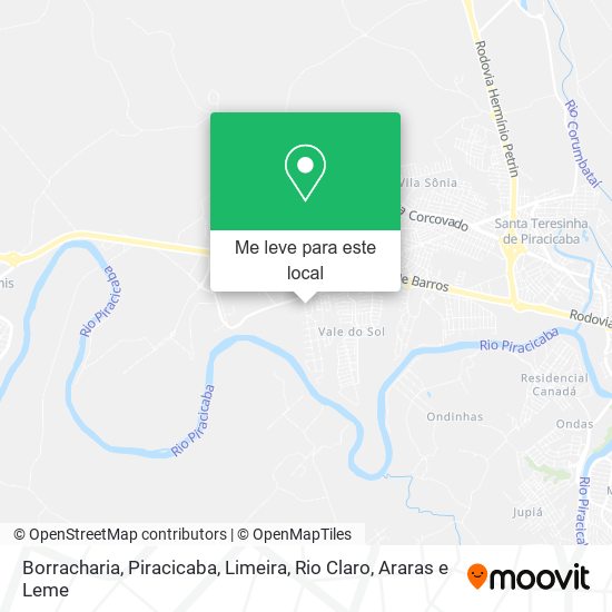 Borracharia mapa