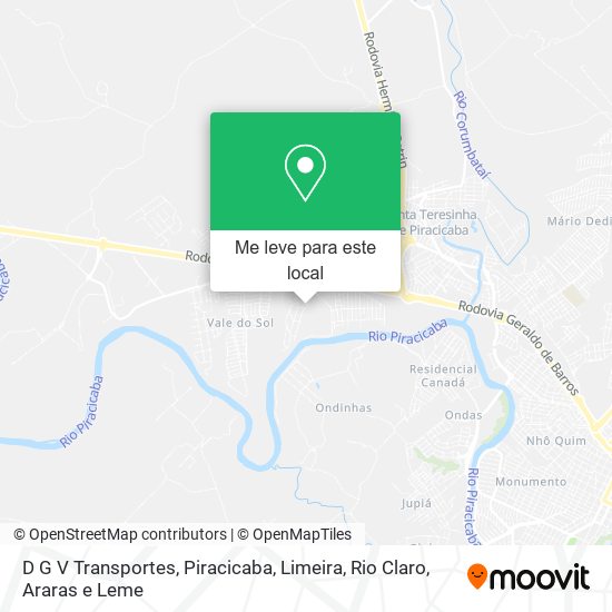 D G V Transportes mapa