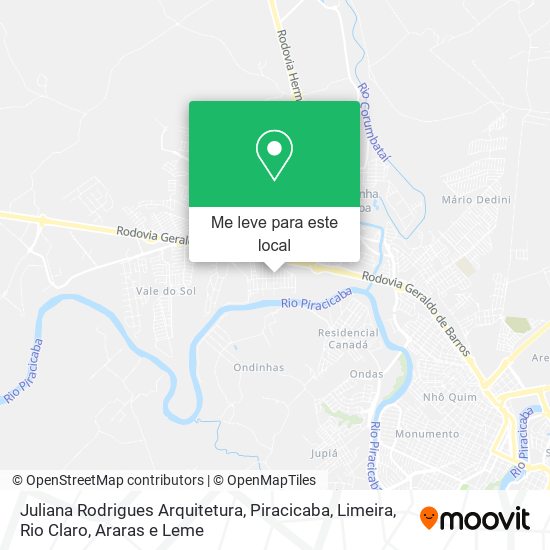 Juliana Rodrigues Arquitetura mapa