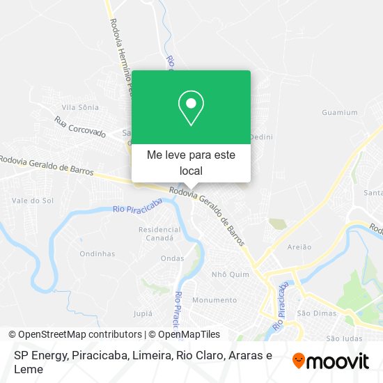 SP Energy mapa