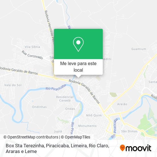 Box Sta Terezinha mapa