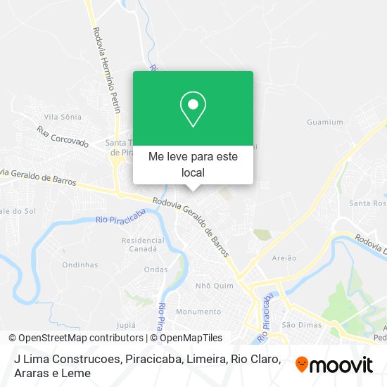 J Lima Construcoes mapa